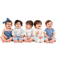 Load image into Gallery viewer, Pythal Toile De Jouy - Blue Hamper - group image - blue
