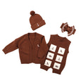 عرض الصورة في المعرض، Pythal Captain's Deck Knit wear - mocha knit wear