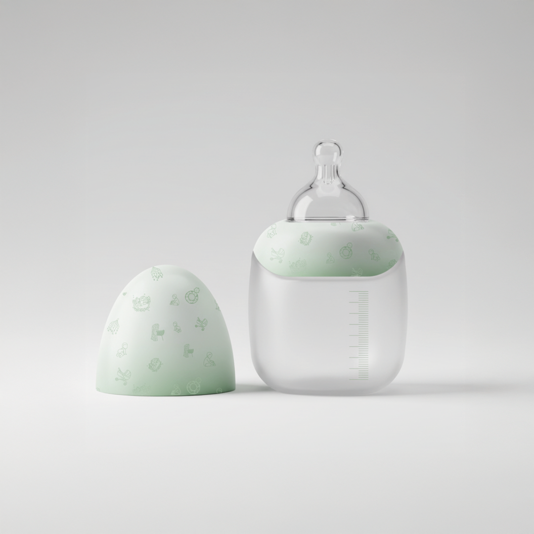 Premium Wide-Neck Baby Feeding Bottle – BPA-Free & Anti-Colic