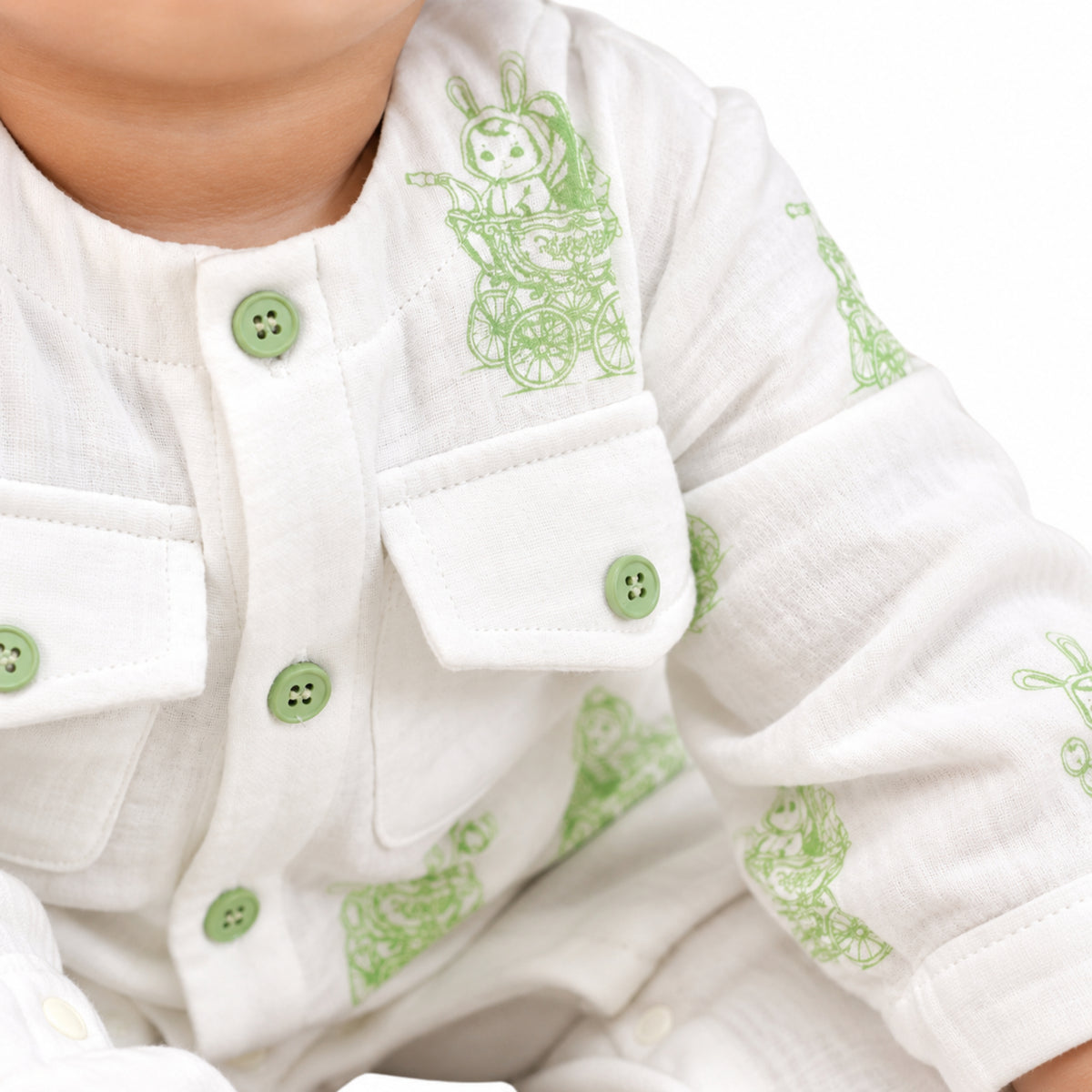 Pythal Bunny Trail Romper Set