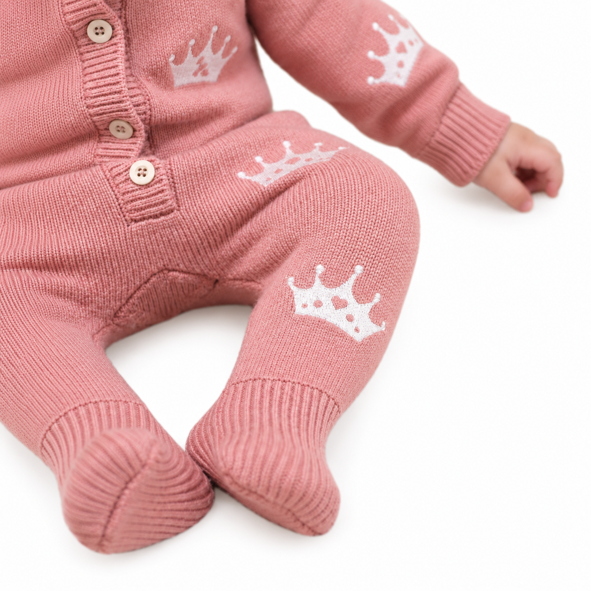 Pythal Crown & Bloom Knit Set - close up