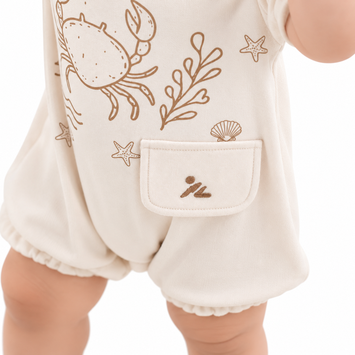 Pythal Under The Sea - Beige Hamper - close up
