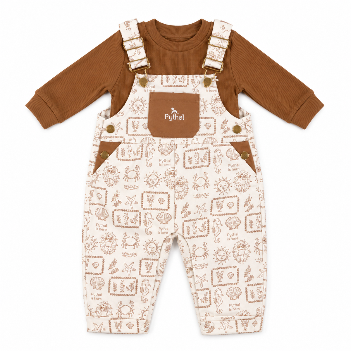 Pythal Under The Sea - Beige Hamper - dress