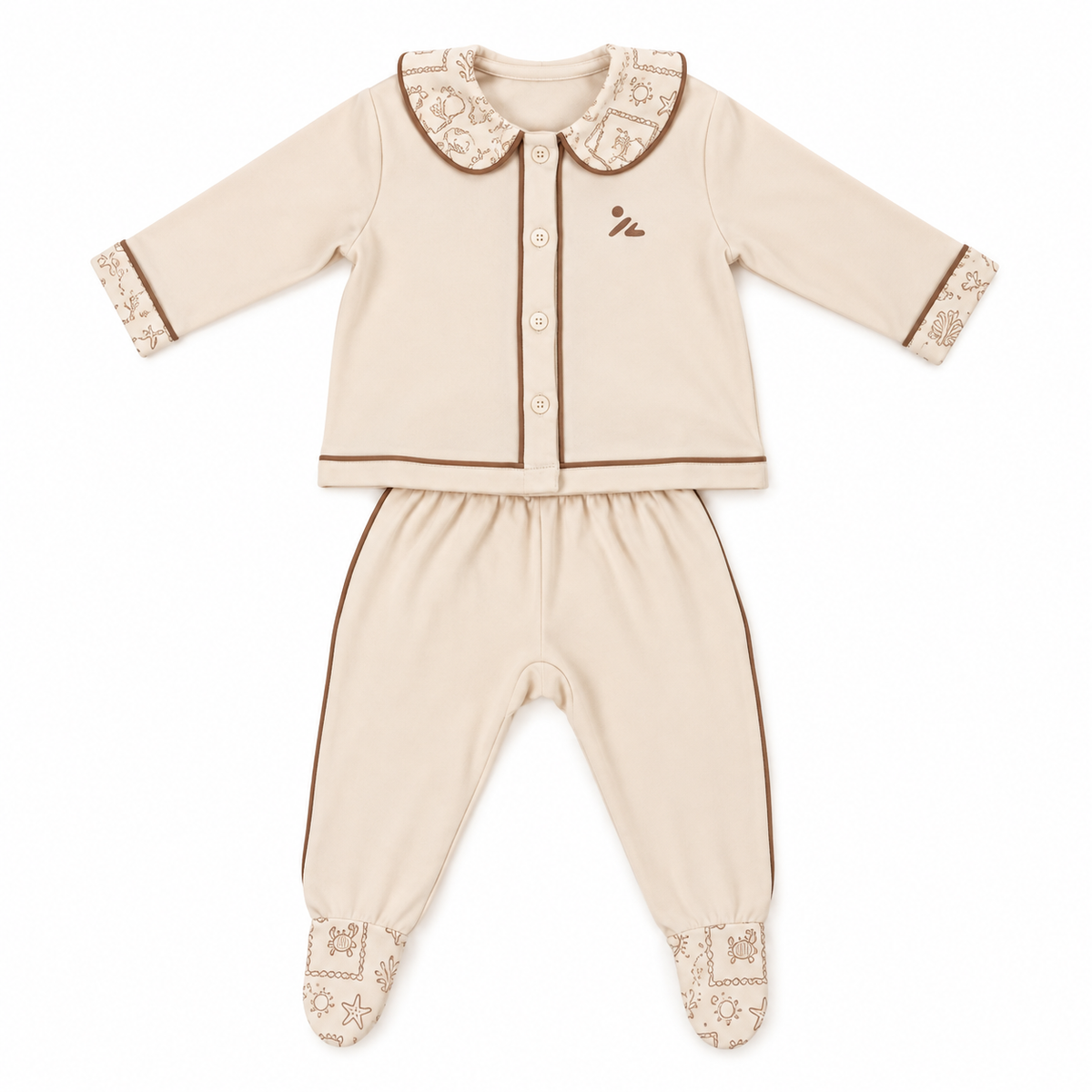 Pythal Under The Sea - Beige Hamper - dress