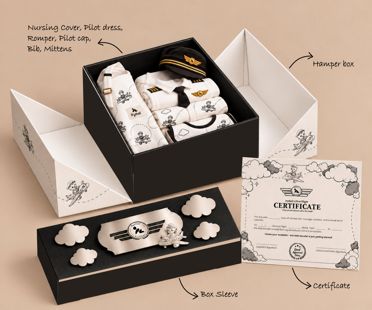 Pythal First Flight Hamper - what's inside