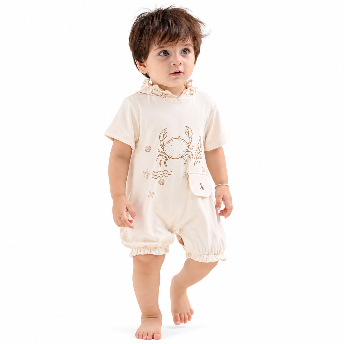 Pythal Seafoam Half Romper Set - front 2
