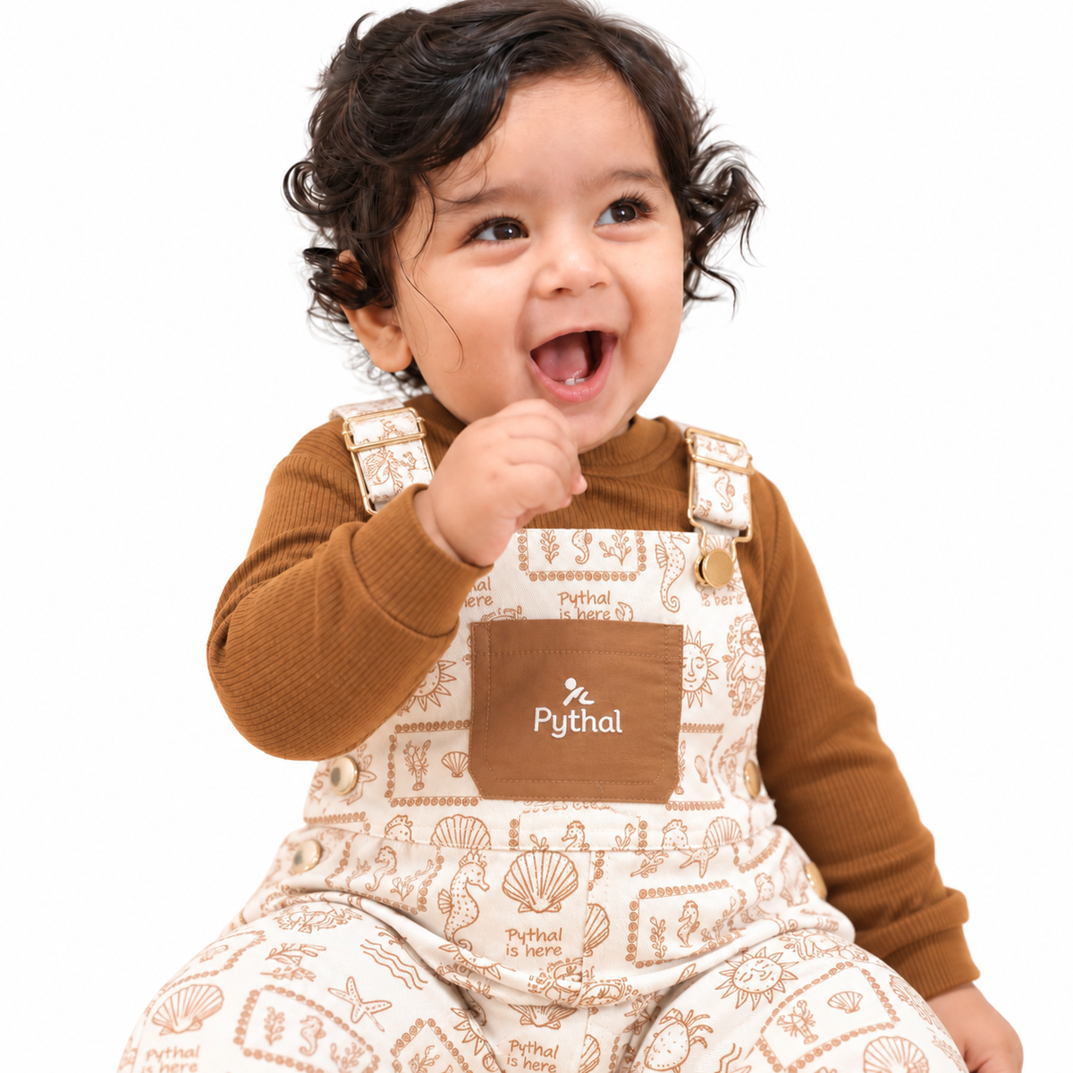 Pythal Seabed Dungaree Set - front