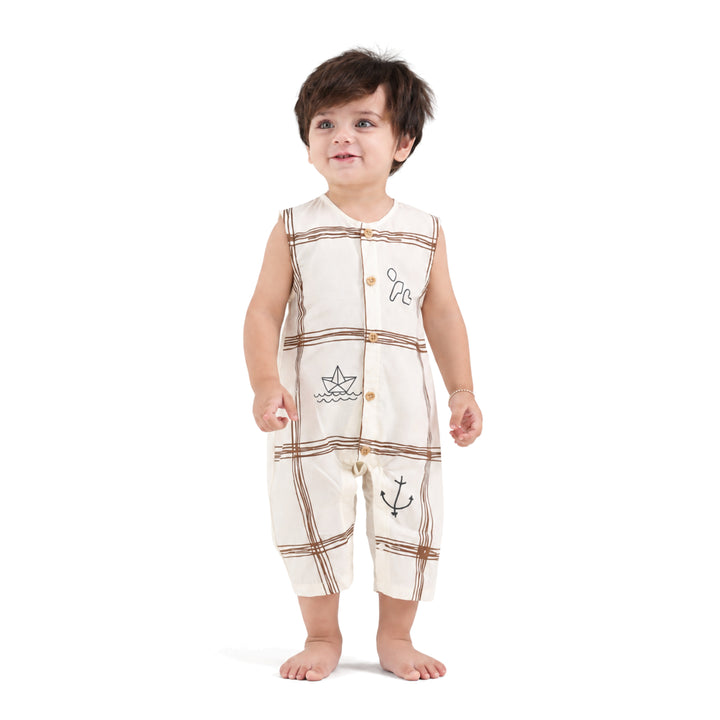 Pythal Dockside Half Romper Set - front