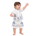 Load image into Gallery viewer, Pythal Toile De Jouy - Blue Hamper - front (Boy)

