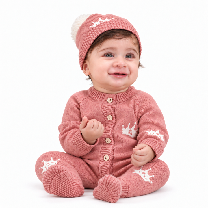 Pythal Crown & Bloom Knit Set - front