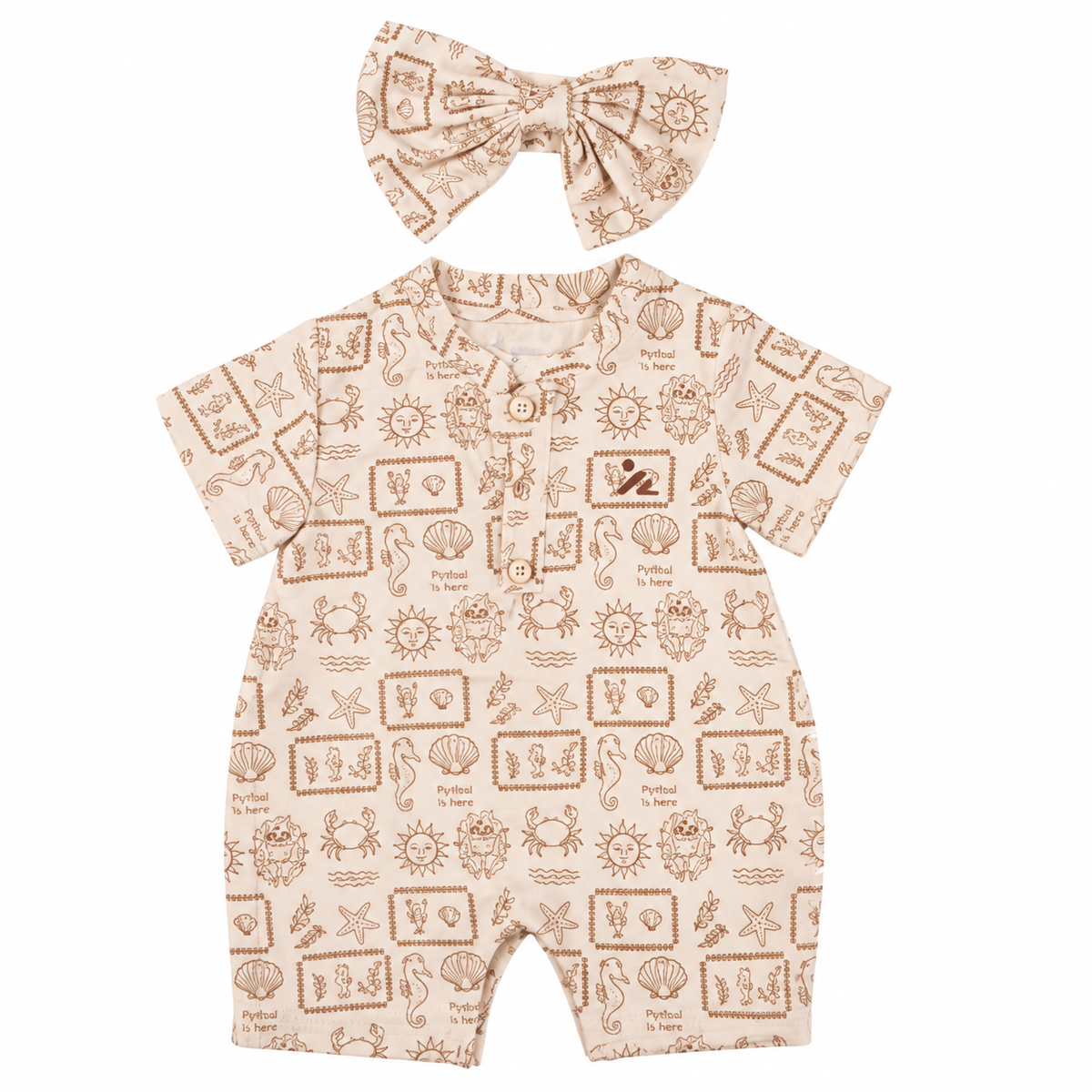 Pythal Under The Sea - Beige Hamper - girl dress (girl) (Girl)
