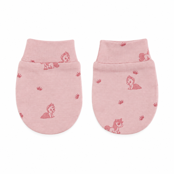 Pythal Blush Wave Mittens and Socks - mittens