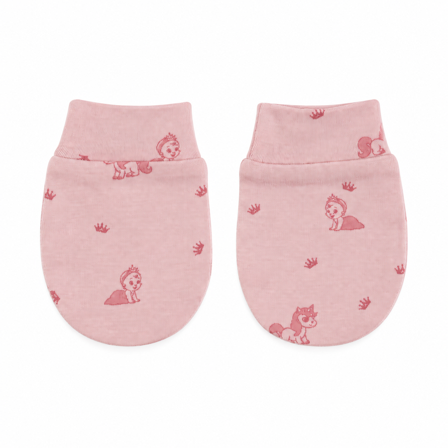Pythal Blush Wave Mittens and Socks - mittens