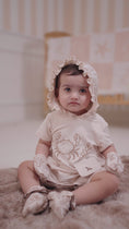 Load and play video in Gallery viewer, Pythal Seafoam Half Romper Set - v15
