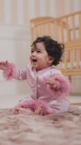 Load and play video in Gallery viewer, Pythal Blush Feather Sleepsuit - V1
