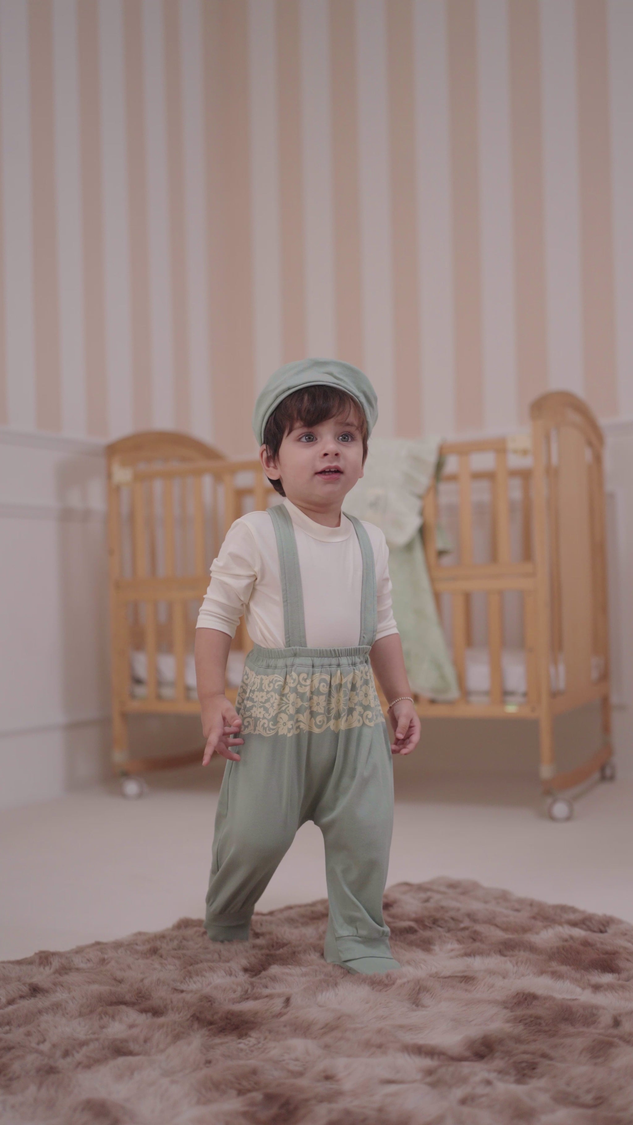 Pythal Bunny Stroll Dungaree Set